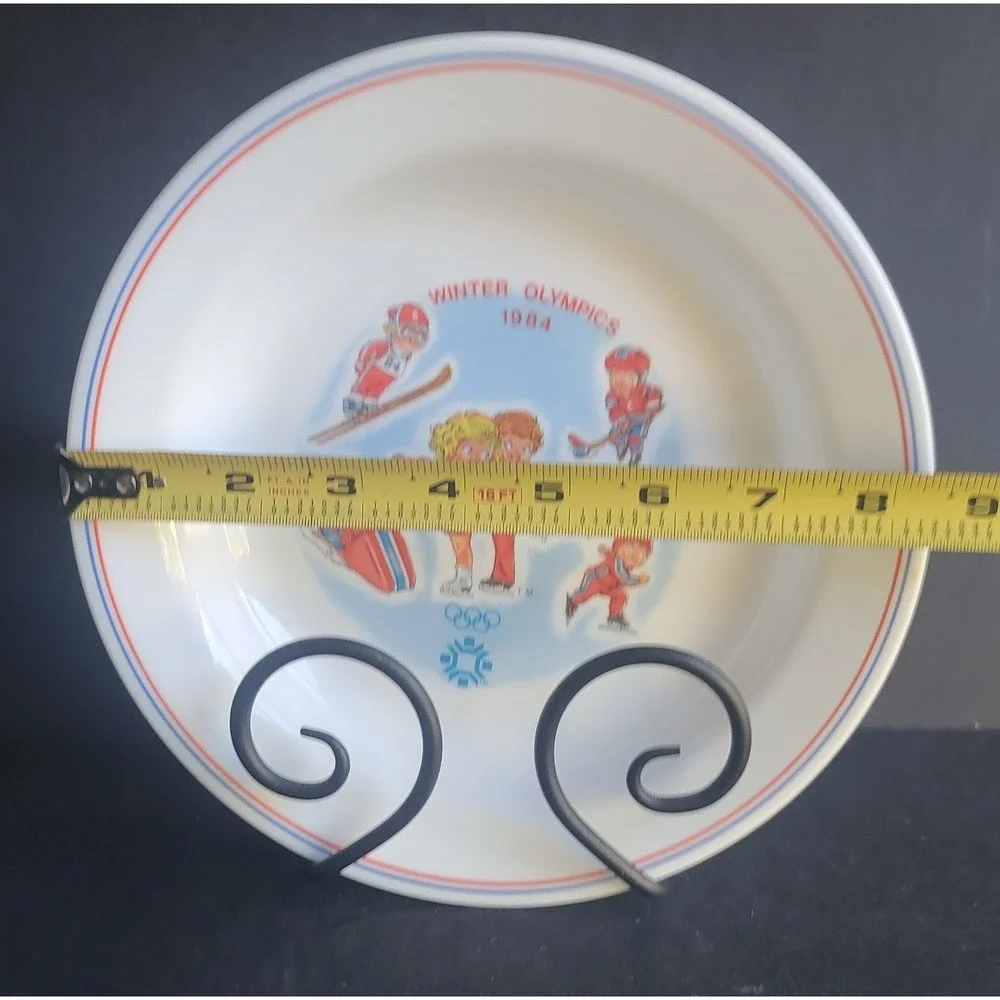 Vintage‎ Corelle Campbells 1984 Winter Olympics Flat Rim Salad Soup Bowl